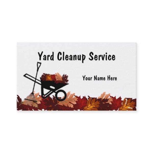 Cleanup Autumn Leave Raking Service