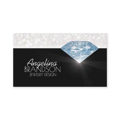 Clear Diamond Jewelry Designer Black Card