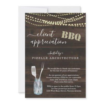 Client Appreciation Business BBQ Party Invitation