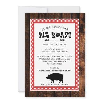 Client Appreciation Pig Roast BBQ Party Invitation