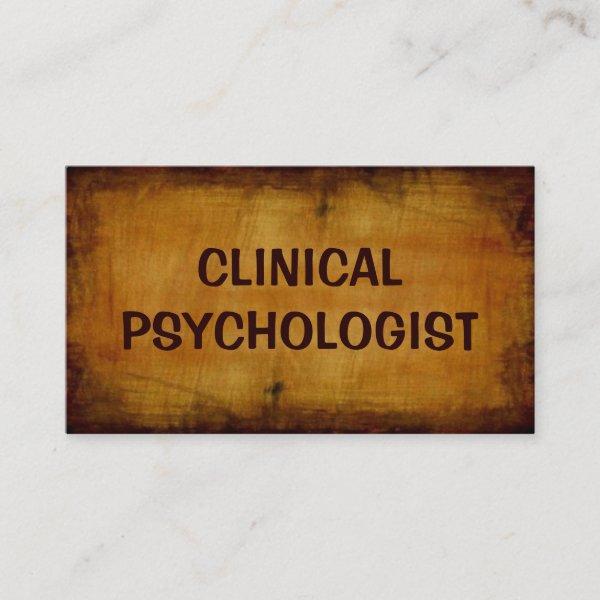 Clinical Psychologist Antique