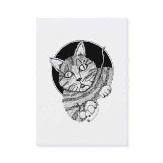 "Clinton's Cat" ACEO Art Trading Card