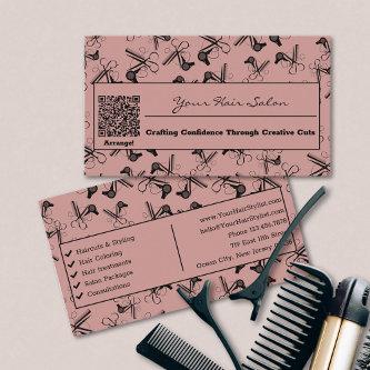 Clipper Comb Blower QR Code Hair Salon