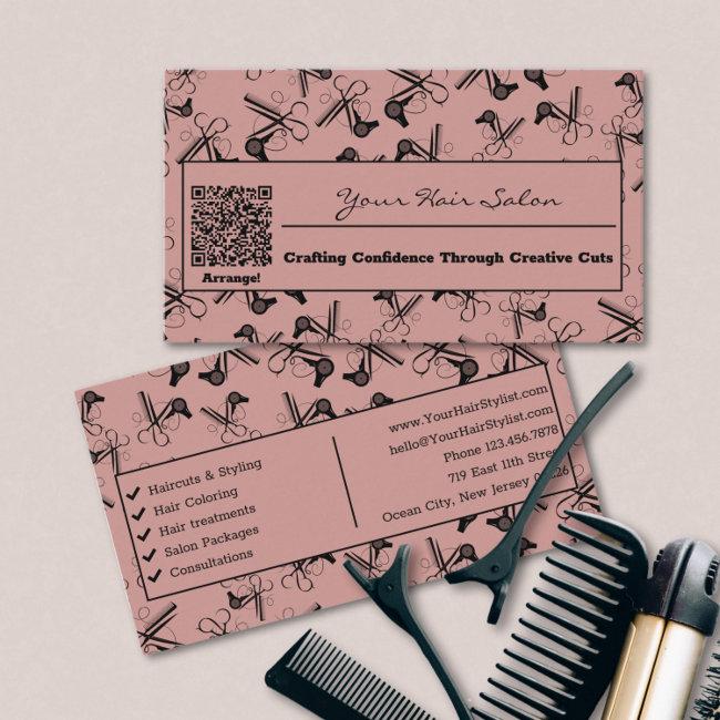 Clipper Comb Blower QR Code Hair Salon