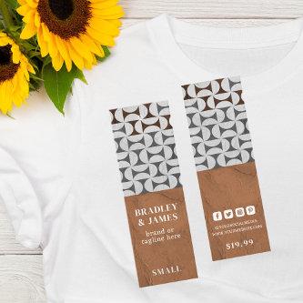 Clothing Tags Small Business Modern Geometric