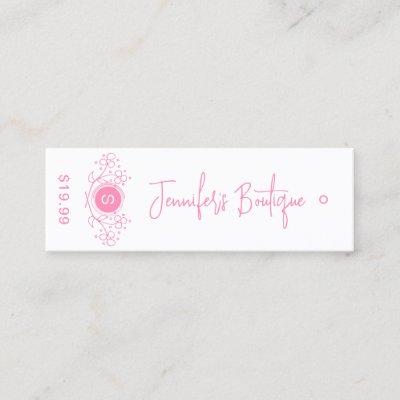 Clothing Tags Small Business Pink Price Tags