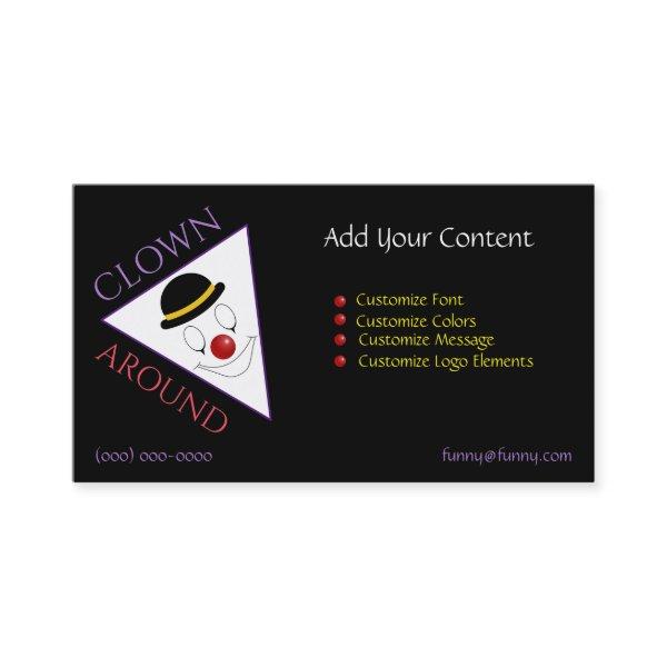 Clown Logo Abstract Clown Art Template