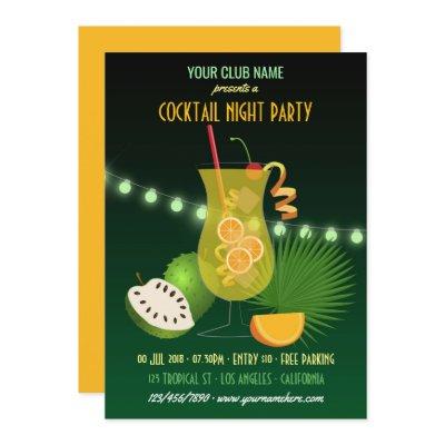 Club/Corporate Cocktail Night Party Invitation