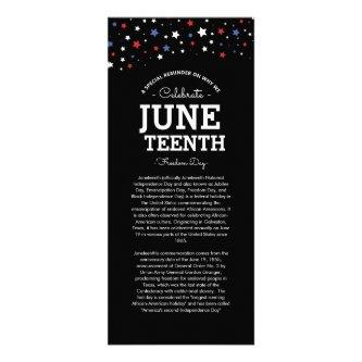 Cluster of Stars | Juneteenth Black Information Rack Card
