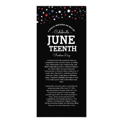 Cluster of Stars | Juneteenth Black Information Rack Card