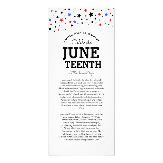 Cluster of Stars | Juneteenth Information Card