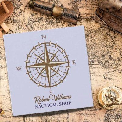 Coastal Diving Boating Sailing Compass Nautical  Square