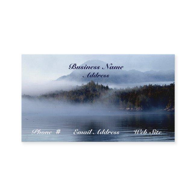 Coastal Island Fog Scenic