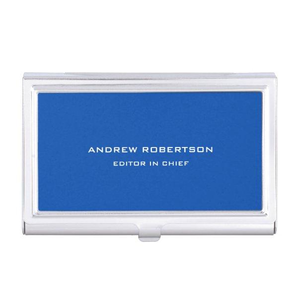 Cobalt Blue Plain Elegant Minimalist Simple  Case