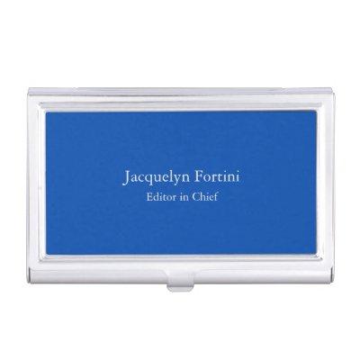 Cobalt Blue Plain Elegant Modern Minimalist  Case