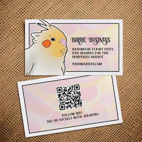 Cockatiel Bird Breeder Parrot Toy Social Media QR