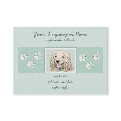 Cocker Spaniel Buff Painting - Original Dog Art