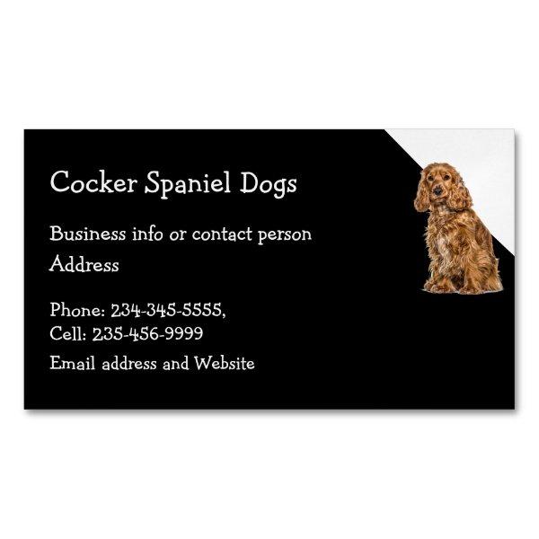 Cocker Spaniel Dog Breeder Pet Sitter  Magnet