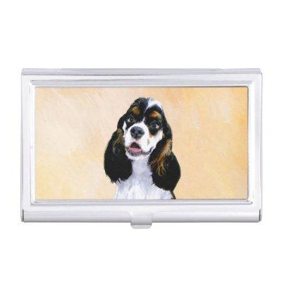 Cocker Spaniel (Parti) Painting - Original Dog Art  Case