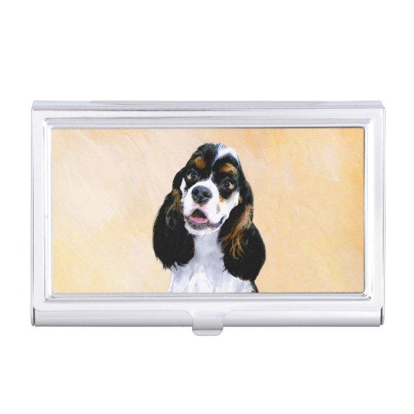 Cocker Spaniel (Parti) Painting - Original Dog Art  Case