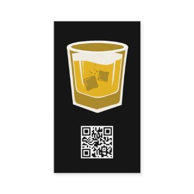 Cocktail Drink Logo / QR Barcode