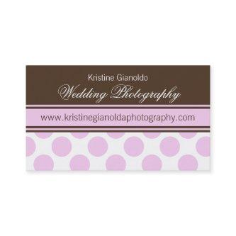 Cocoa Brown and Pink Dots
