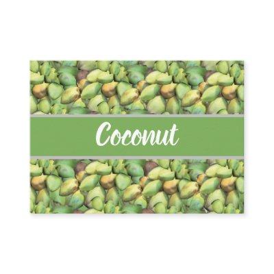 Coconut Tropical Fruit Pattern