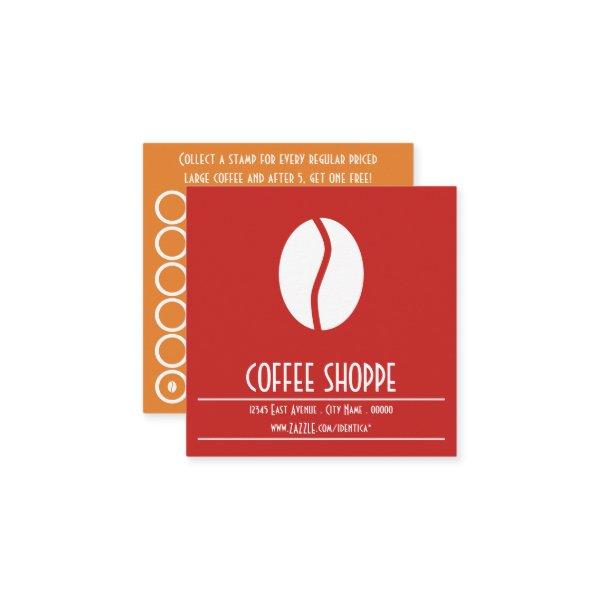 coffee bean stamp card
