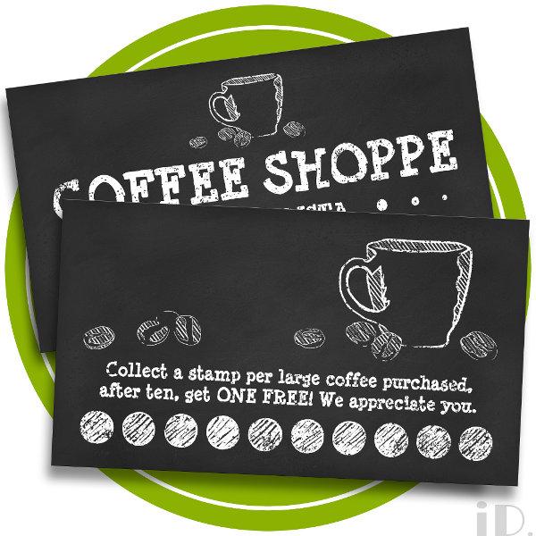 COFFEE CUP CHALK loyalty program (3dots)