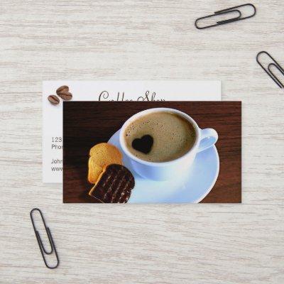 Coffee Cup Cookie Heart Shaped Foam | Your Logo
