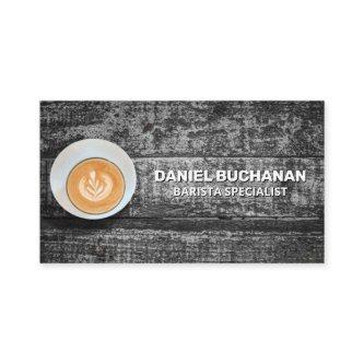 Coffee Cup on Wooden Table