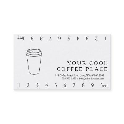 Coffee Cup (Paper To-Go) Loyalty Card