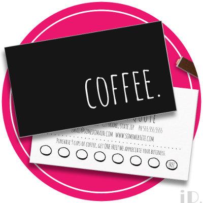 coffee loyalty punch card