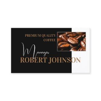 Coffee Manager Black & White Coffee Bar Loyalty Card