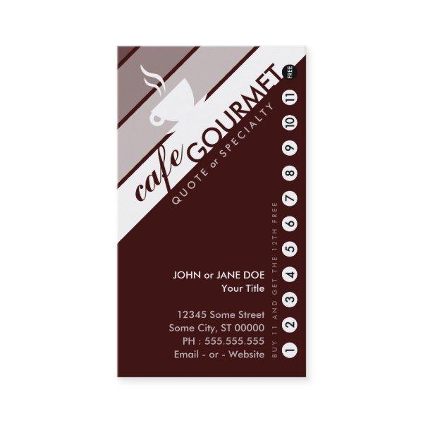 COFFEE punchcard : (buy 11 get 1 free) Loyalty Card