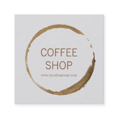 Coffee Shop - coffee stain Square