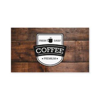 Coffee Stain | Coffee Shop Barista Wood Trim