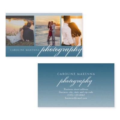 Collage Ocean Blue Ombre 3-photo Photography