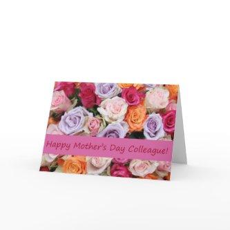 Colleague Mother's Day rose card