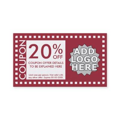color customizable coupon