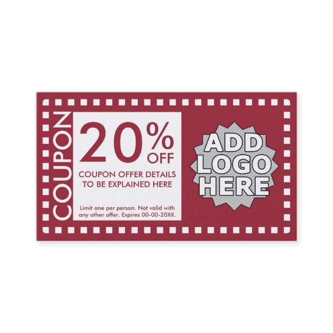 color customizable coupon
