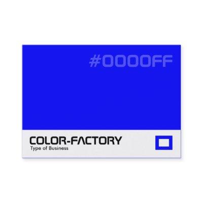 Color Factory - Blue (0000FF)