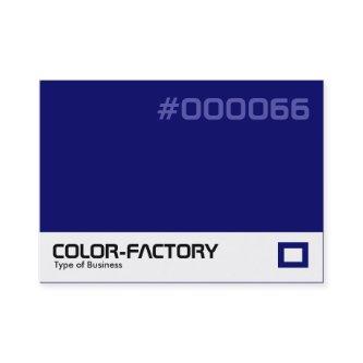 Color Factory - Dark Blue (000066)