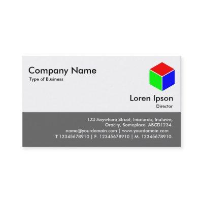Color Footer - Cube - Gray