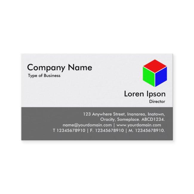 Color Footer - Cube - Gray