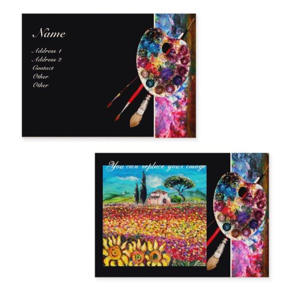 COLOR PALETTE, PAINTER,ARTIST PHOTO TEMPLATE