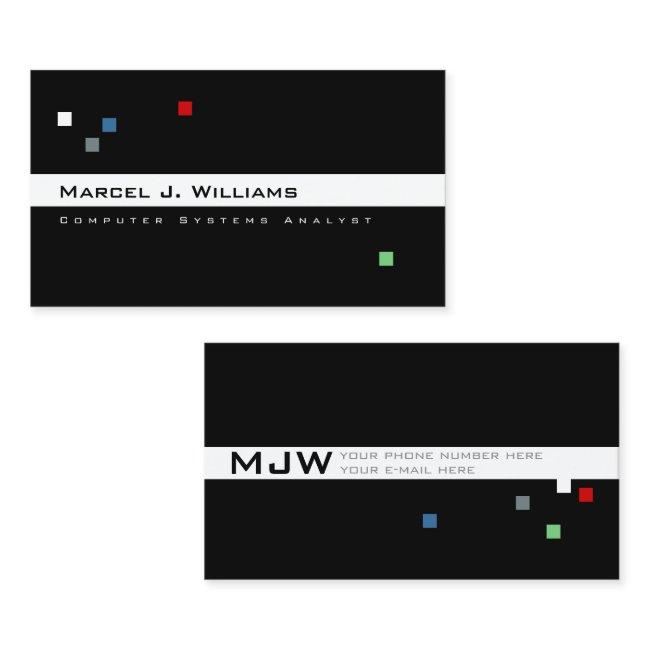 color pixels modern professional blk.