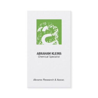 Color Square Monogram (green)