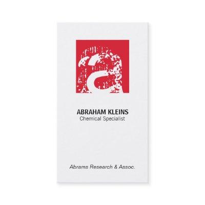 Color Square Monogram (red)