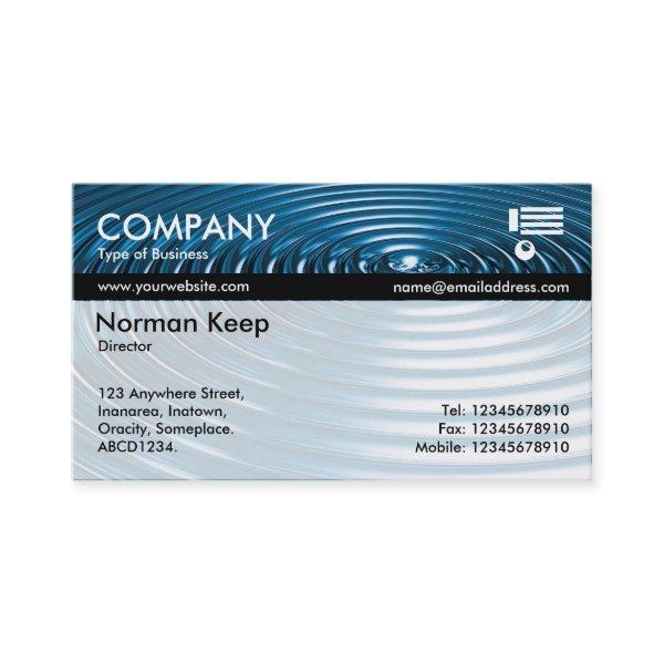 Color Tex Banded - Concentric Rings - BlueChrome